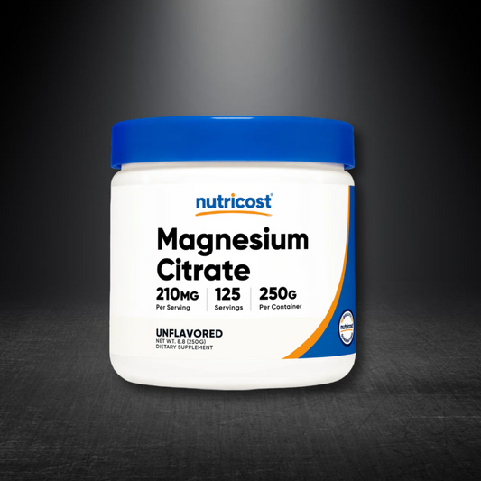 MAGNESIO CITRATE POWDER 250 GR NUTRICOST