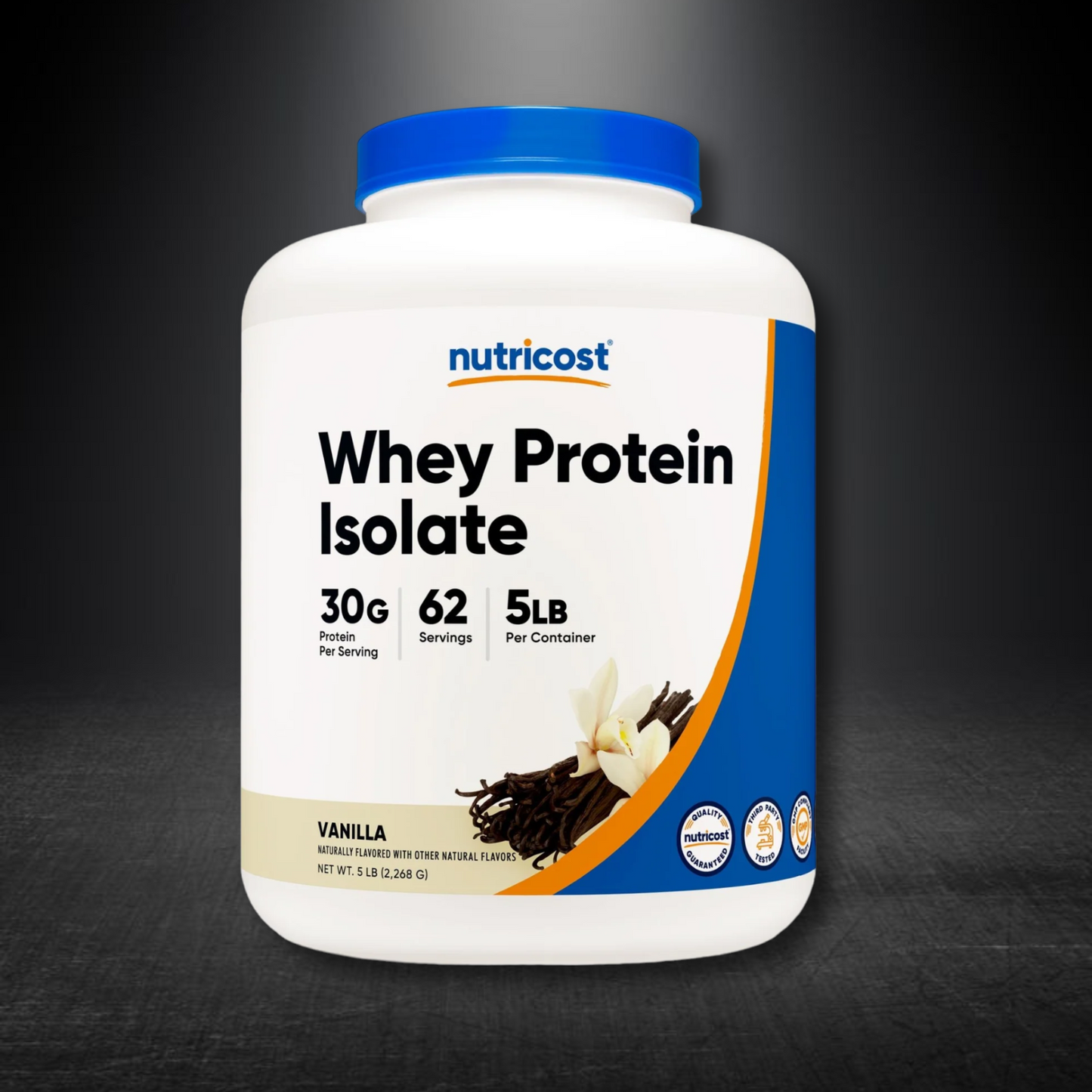 WHEY PROTEIN ISOLATE 5 LB NUTRICOST