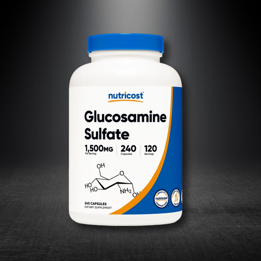 NUTRICOST SULFATO DE GLUCOSAMINA 750 MG, 240 CÁPSULAS (1500 MG POR PORCIÓN)