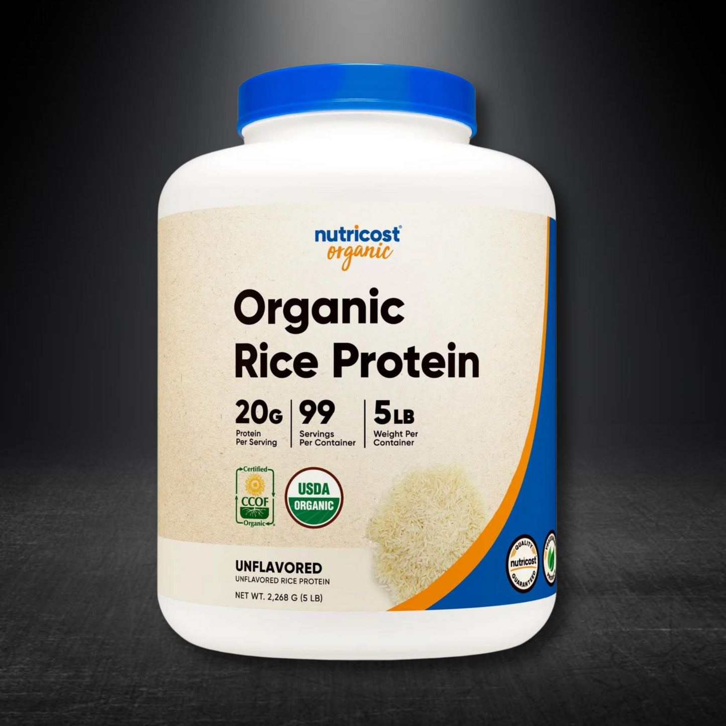 RICE PROTEIN POWDER ORGANIC 5 LB