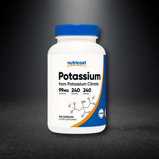 NUTRICOST CITRATO DE POTASIO 99 MG, 240 CÁPSULAS